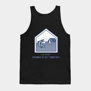 Fishing is my therapy 1 Tank Top